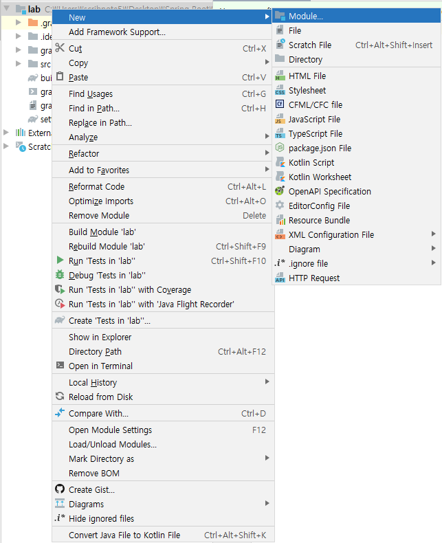 Project Lab 3. Gradle Multi Module 프로젝트 구성 | 끄적이판